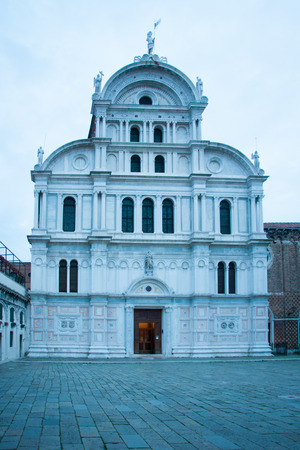 The San Zaccaria church in Venice, Veneto, Italyの写真素材