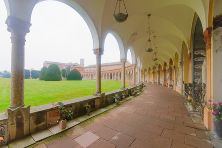 The Cimitero della Certosa in Ferrara, Emilia-Romagna, Italyのeditorial素材