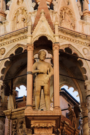 The Scaliger Tombs in Verona, Veneto, Italyのeditorial素材