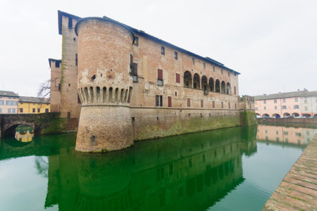 The Rocca Sanvitale Sanvitale Castle in Fontanellato, Emilia-Romagna, Italyのeditorial素材