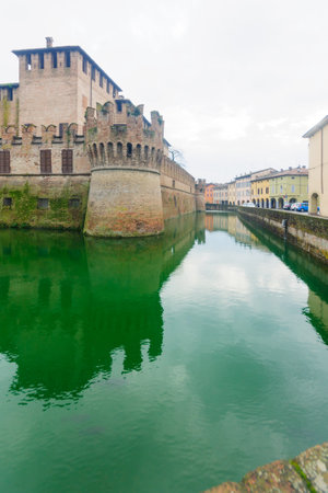 The Rocca Sanvitale Sanvitale Castle in Fontanellato, Emilia-Romagna, Italyのeditorial素材