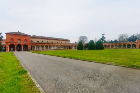 The Cimitero della Certosa in Ferrara, Emilia-Romagna, Italyの写真素材