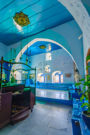 SAFED, ISRAEL - SEPTEMBER 18, 2015: The Yosef Caro Synagogue, in the Jewish quarter, in Safed, Israelのeditorial素材