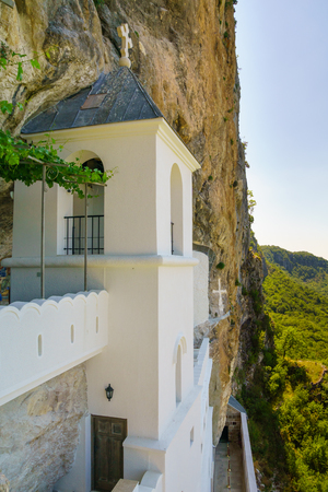 The Ostrog Monastery, a Serbian Orthodox Monastery in Ostrog, Montenegroの写真素材