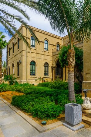 A 19th century Carmelite monastery building in Haifa, Israelの写真素材