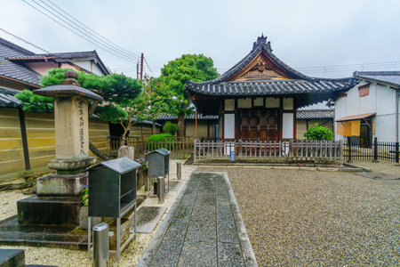 Kyoto, Japan - October 8, 2019: View of the Bishamondo of To-Ji temple, with visitors, in Kyoto, Japanのeditorial素材