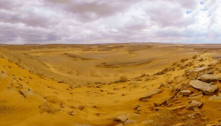 Desert landscape in the Uvda valley, the Negev desert, southern Israelの写真素材
