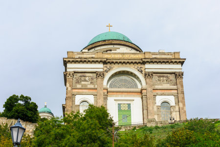 Esztergom, Hungary - September 18, 2013: View of the Basilica of Esztergom, in Hungaryのeditorial素材