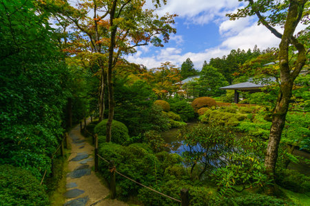 View of the Shoyo-en garden, in Nikko, Japanのeditorial素材