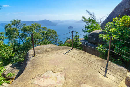 View of the top of Mount Misen, in Miyajima (Itsukushima) Island, Japanの写真素材