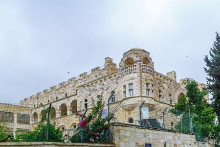 Jerusalem, Israel - November 20, 2021: View of an old building in the east city. Jerusalem, Israelのeditorial素材