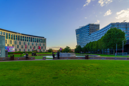 Liverpool, UK - October 07, 2022: Scene of the Liverpool One complex, with locals and visitors, in Liverpool, Merseyside, England, UKのeditorial素材