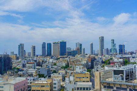 Tel-Aviv, Israel - May 21, 2023: View of the city skyline of Tel-Aviv, Israelのeditorial素材