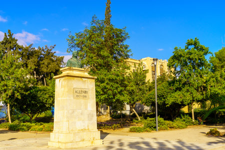 Beer-Sheva, Israel - August 10, 2022: View of a monument to the British General Allenby, WWI, in the old city of Beer-Sheva, the Negev desert, Southern Israelのeditorial素材