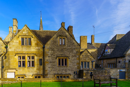 View of typical buildings, in Stow-on-the-Wold, the Cotswolds region, England, UK