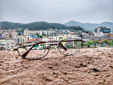 Behind the eyewear townのeditorial素材