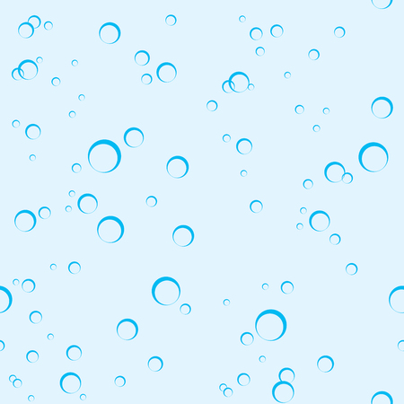 Abstract air bubbles underwater seamless pattern. EPS8 vector illustration.のイラスト素材
