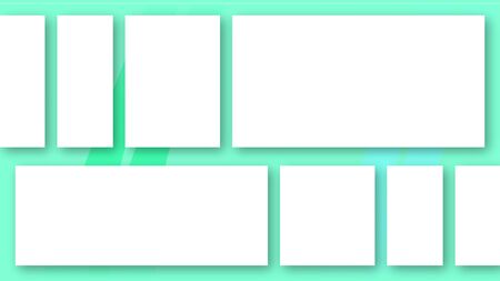 Abstract background layout, template, mint colors. Information board with division into zones,...