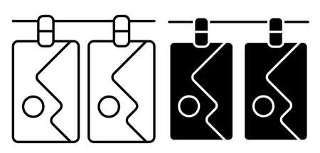 Linear icon. Couple of dry shots. Preprocessing and drying of professional photos. Simple black and white vector on white backgroundのイラスト素材
