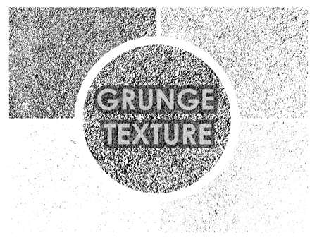 set of dirty grunge textures with different number of spots on transparent background. Texture of old wall surface. Vectorのイラスト素材