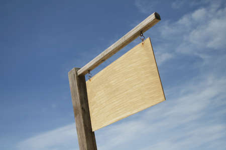 Blank sign postの写真素材