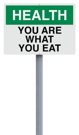 A conceptual sign on Health の写真素材