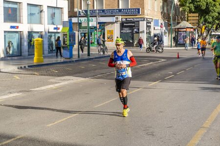 People running worldwide Zurich marathon in Malagaのeditorial素材