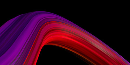 Colorful abstract background on isolated black background. Modern and minimalist design. Banner. 3d...