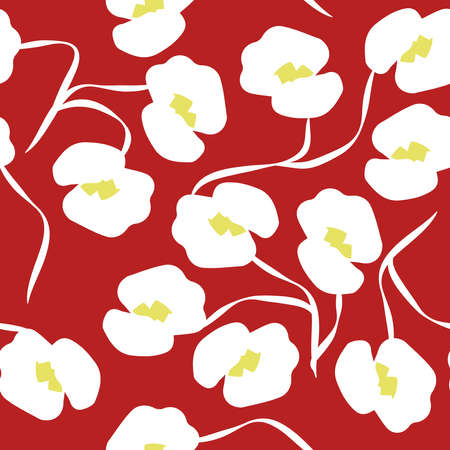 Floral print. Seamless pattern tile. Abstract.のイラスト素材