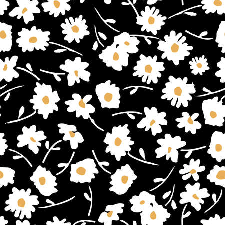 Floral print. Seamless pattern tile. Abstract.のイラスト素材
