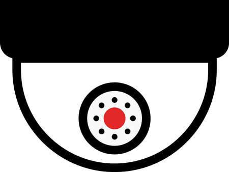 Infrared security camera icon. Vector. Flat and modern style.