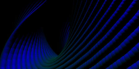 Geometric abstract background in blue colors. Modern and elegant design. 3d illustration. Banner.