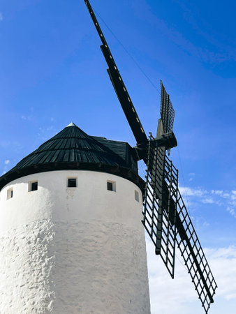 Windmill in Consuegra, Toledo, Castilla y Leon, Spain