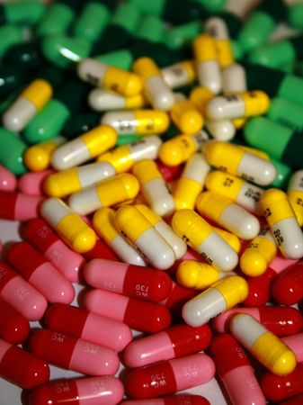 Colorful capsules waiting to combat your ills