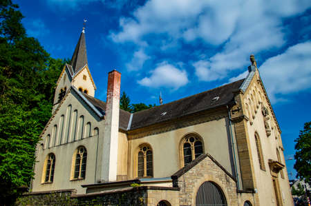 Luxembourg city, Luxembourg - July 15, 2019: Nativity of the Lord Romanian Orthodox church in Old Town of Luxembourg cityのeditorial素材