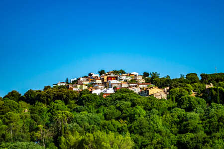 Girona, Spain - July 28, 2019: Scenic view from the city of Girona in Catalonia, Spainのeditorial素材