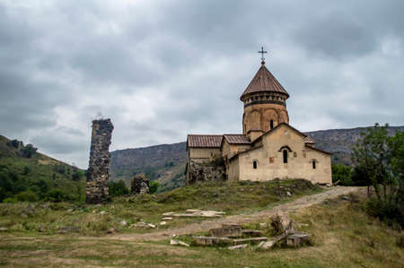 Medieval Armenian monastery of Hnevank in Lori province of Armeniaの写真素材