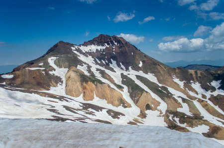 The northern peak of Aragats mountain in Armeniaの写真素材