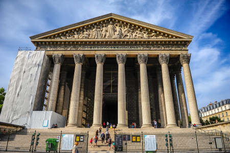Paris, France - July 19, 2019: La Madeleine church in Paris, Franceのeditorial素材