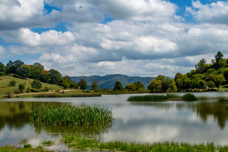 Breathtaking view of Tsover Lake near Dsegh village, Armeniaの写真素材