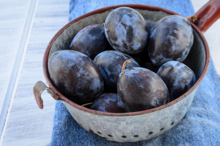 homemade purple plum sweet preserves