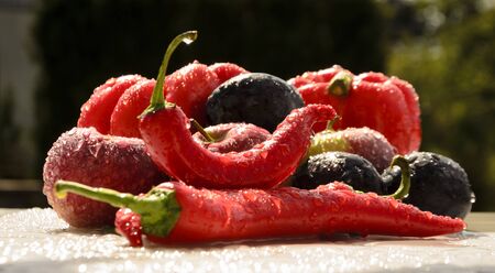 red hot chilli peppersの写真素材