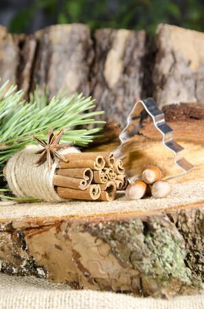 Domestic handmade Christmas decorations