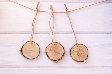 Homemade christmas ornamentの写真素材