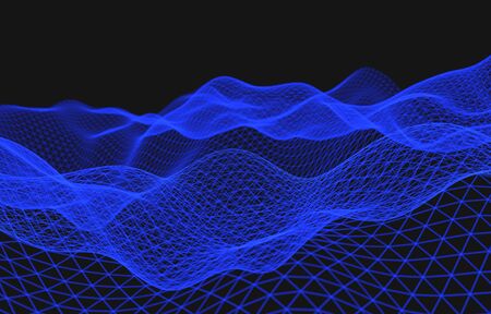 Wireframe - a skeletal three-dimensional model in which only lines and vertices are represented 3d...