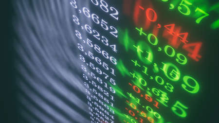 dollar's exchange rate 3d illustration