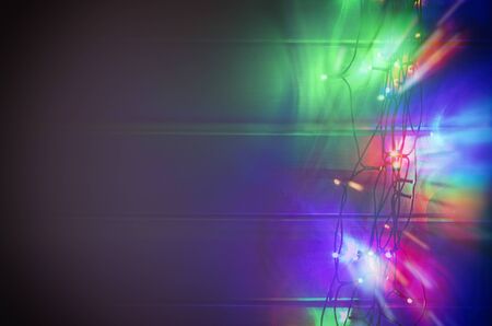 Christmas tree lightsの写真素材