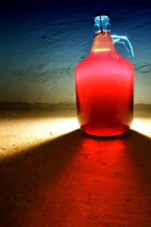 Bottle of the red wineの写真素材