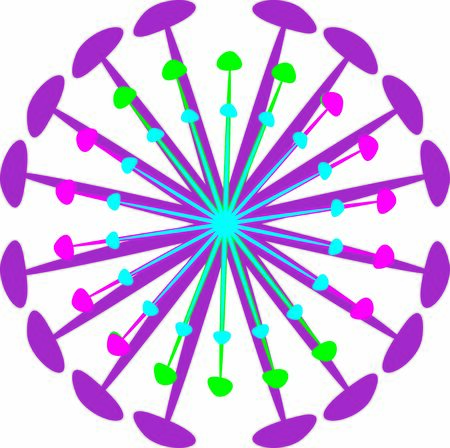 Isolated coronavirus bacteria illustration, cell of coronavirus, coronavirus iconのイラスト素材