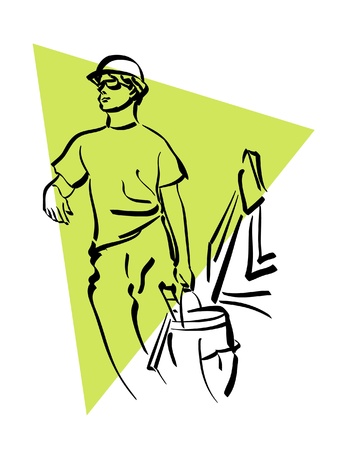 construction workerのイラスト素材